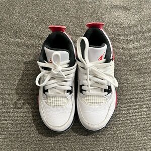 Kids Jordan 4 Retro Red Cement